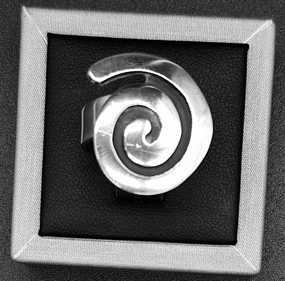 ANILLO PLATA LEY 925 , ESPIRAL