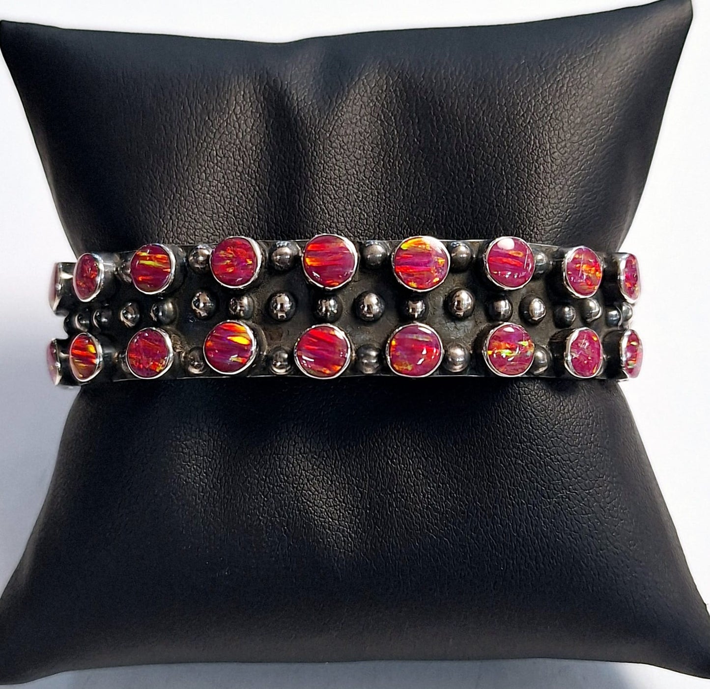 BRAZALETE CON OPALO EN PLATA  LEY 950